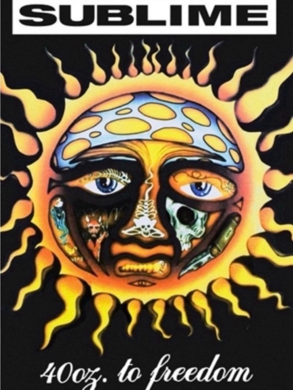 Sublime 40oz. to Freedom Sun Poster Aprox Size 24x36 Inches